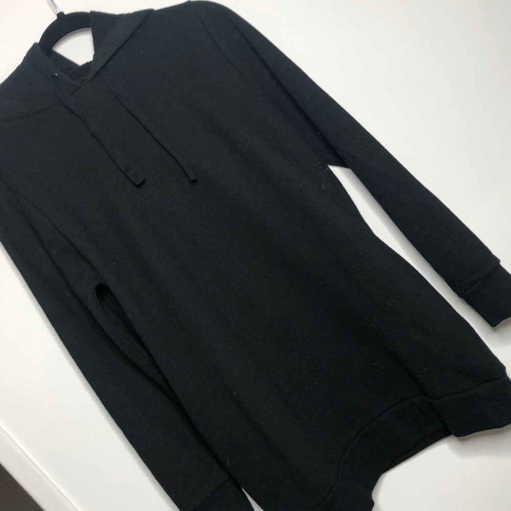 Black sweatshirt dress